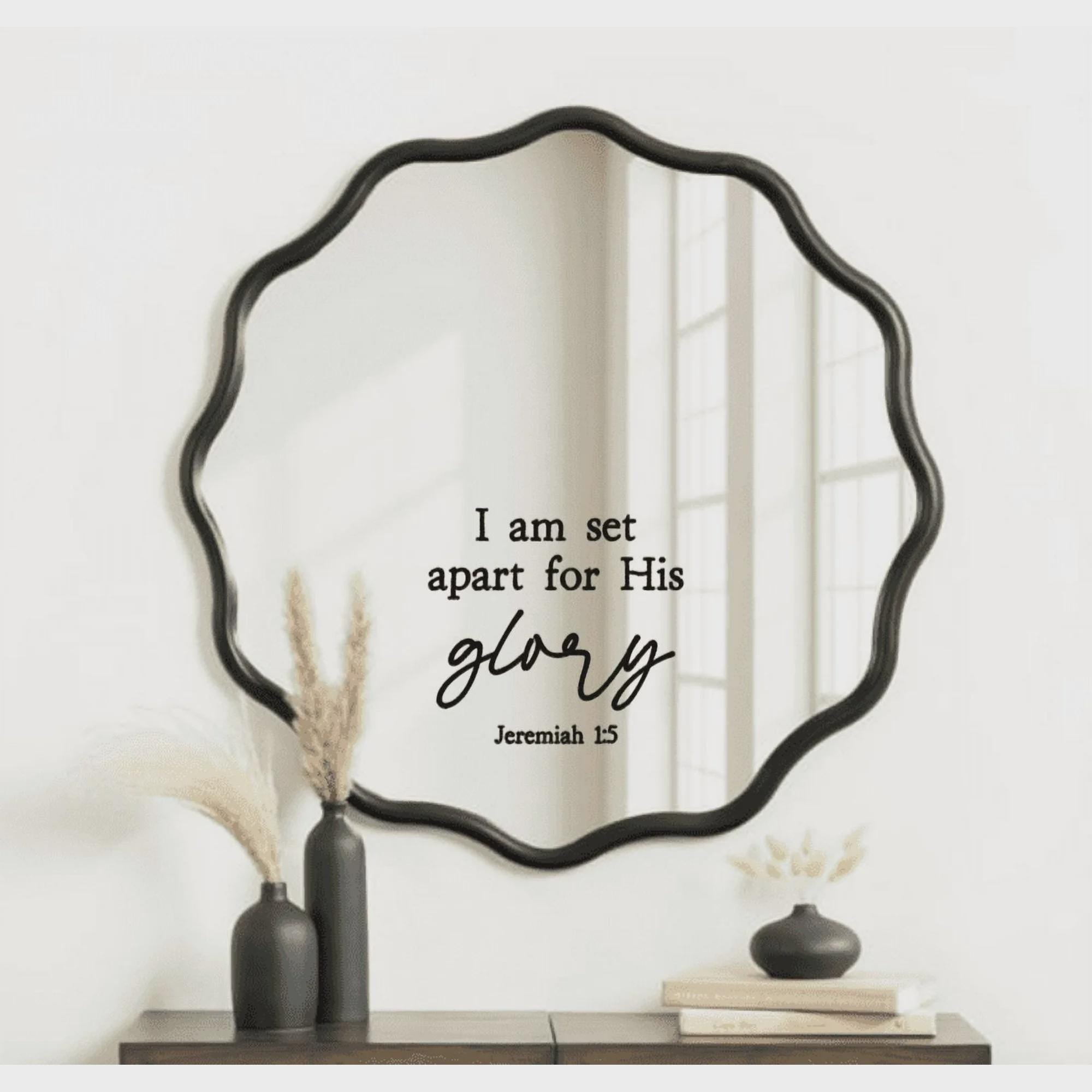 Jeremiah 1:5 Bible Verse Wall Decal, Black Scripture Art
