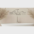 Psalms 93:4 Wave Wall Decal, Bible Verse Decor (23.5 x 8 inches)