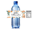 Our Little Cutie Is On The Way | Peach Baby Shower Water Bottle Labels | Set of 12 | Party Favors