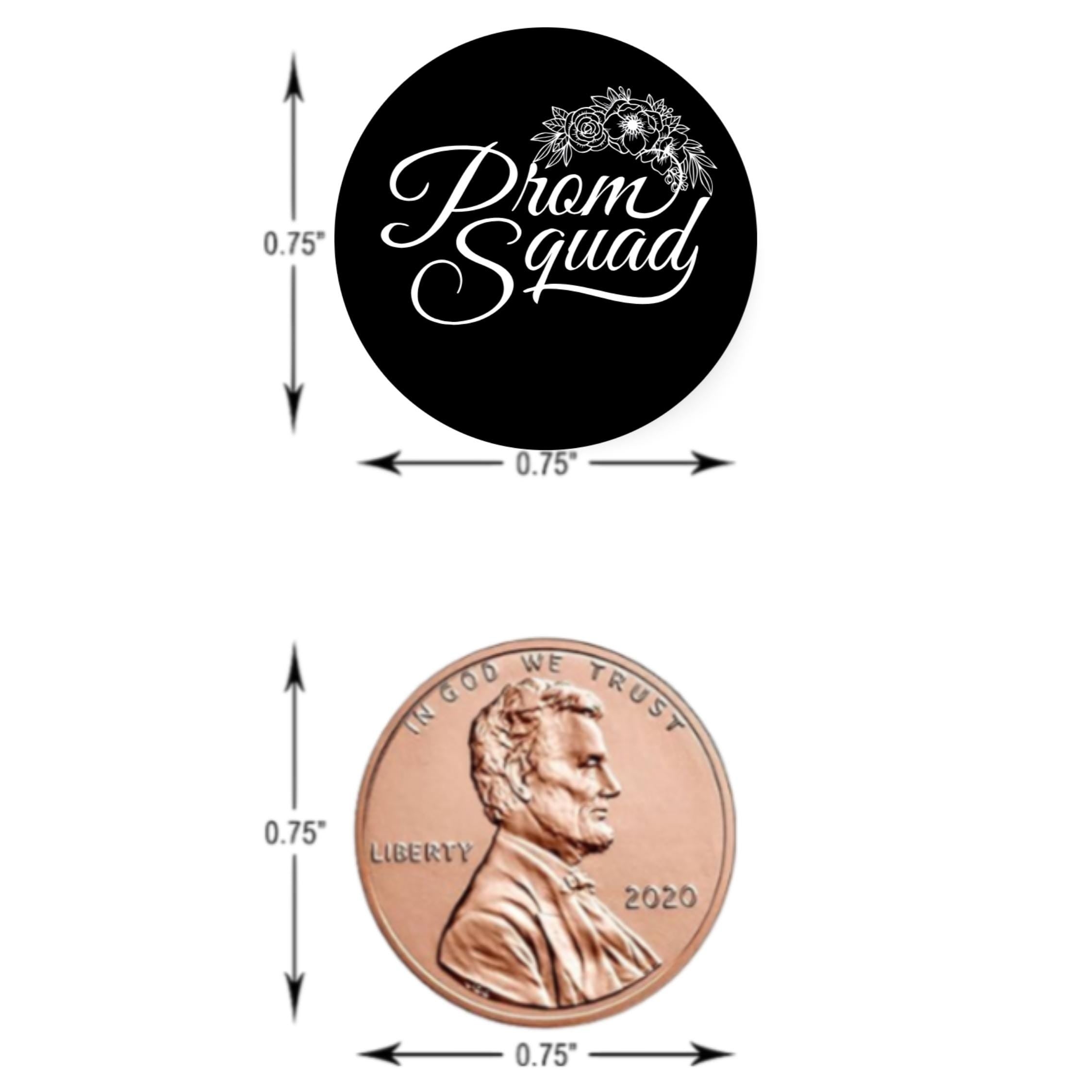 2026 Prom Squad Stickers | Tuxedo Candy Kiss Labels | 100 Glossy|Dessert Table Decor