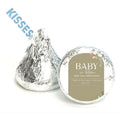 Baby In Bloom Chocolate Candy Kiss Sticker|100ct|Glossy| Baby Shower Favors