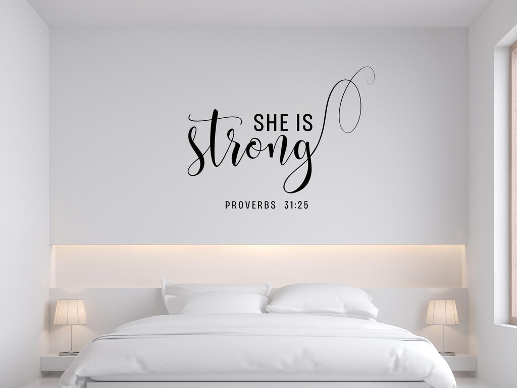 Proverbs 31 Bible Verse Wall Art | Faith Based Motivation | Vinyl Wall Decals