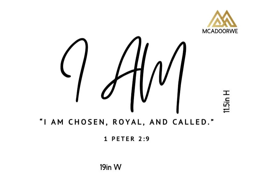 I AM Scripture Wall Decals | Christian Inspirational Quotes | Peel and Stick Wall Art