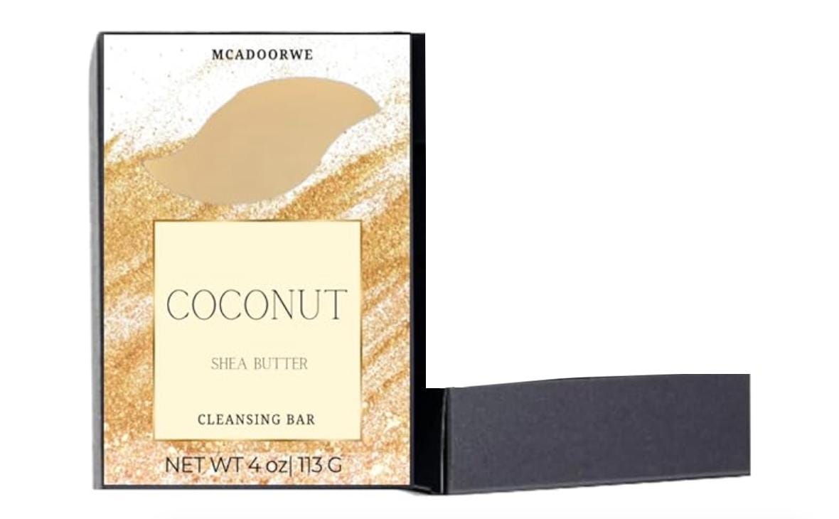 Coconut Cleansing Soap Bar|Cocoa Butter|Collagen infused Handmade Soap Bars|Moisturizing Bath Bar