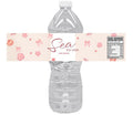 Sea You Soon Baby Shower Water Bottle Labels | Seashell Design |12CT| Glossy