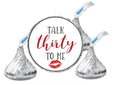 Talk Thirty To Me Kisses Candy Stickers | 100pcs Waterproof Glossy Vinyl | 30th Birthday