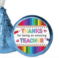 Thanks for Being an Amazing Teacher Candy Stickers | Teacher Appreciation Theme | 0.75"|100ct