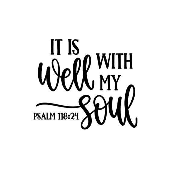 Psalm 118:24 Wall Decal, Modern Christian Home Decor (11.5 x 10 inches)