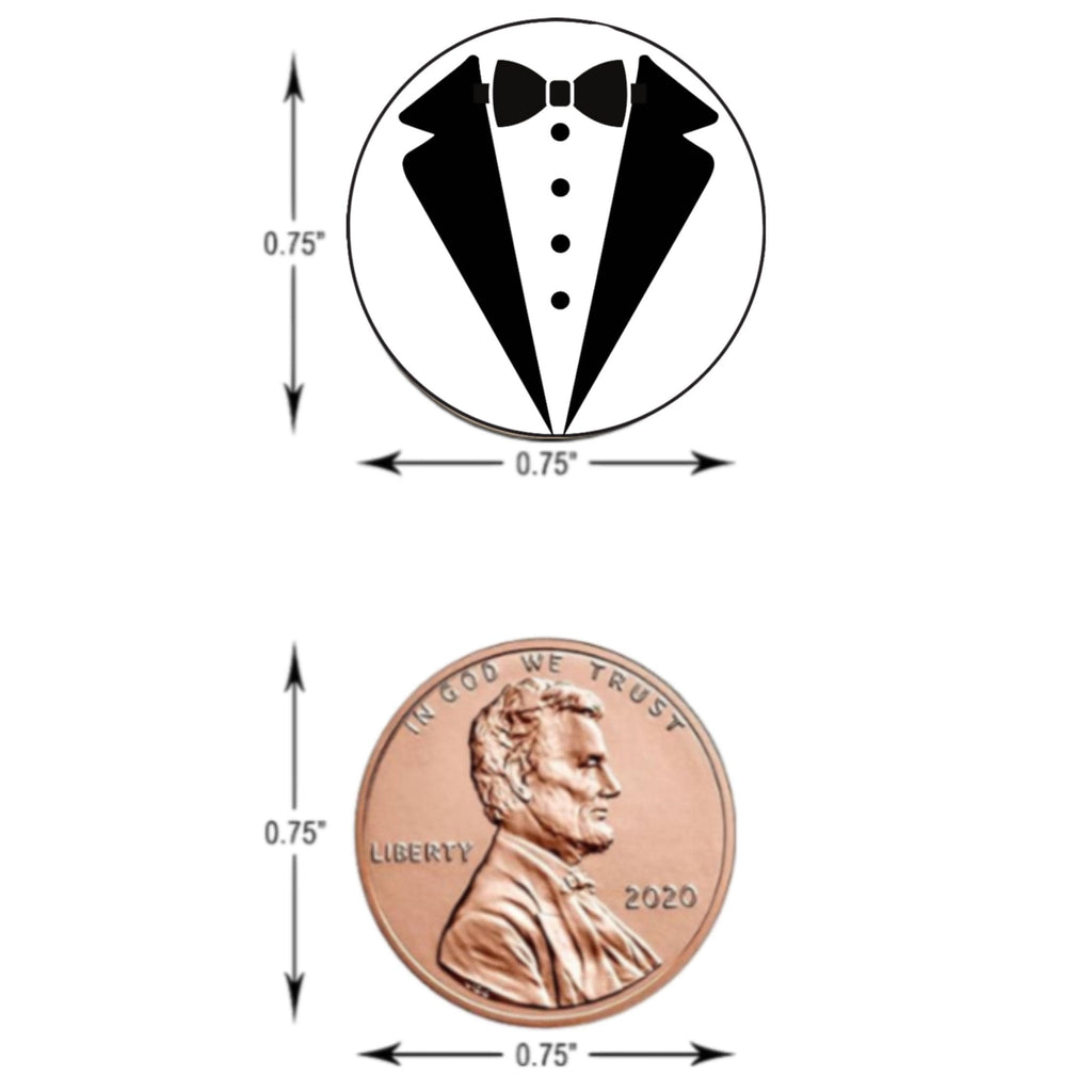 2026 Prom Squad Stickers | Tuxedo Candy Kiss Labels | 100 Glossy|Dessert Table Decor