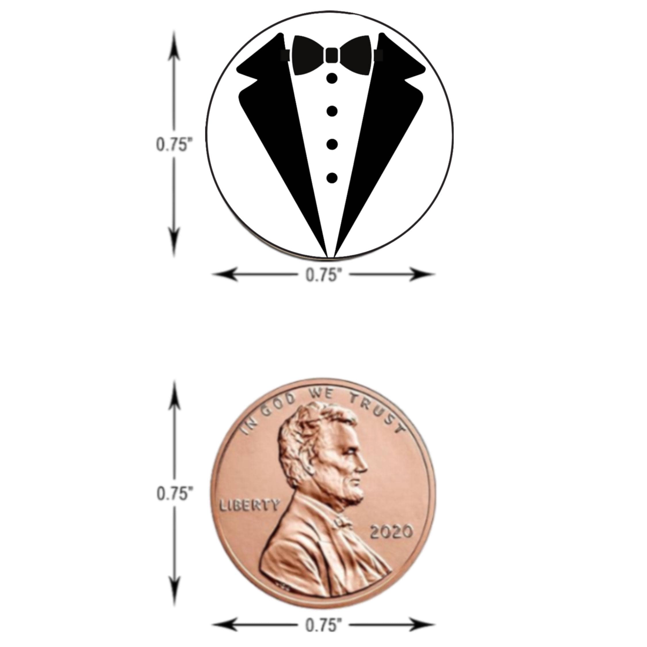 2026 Prom Squad Stickers | Tuxedo Candy Kiss Labels | 100 Glossy|Dessert Table Decor