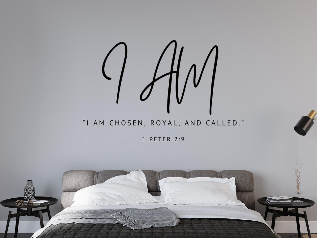 I AM Scripture Wall Decals | Christian Inspirational Quotes | Peel and Stick Wall Art