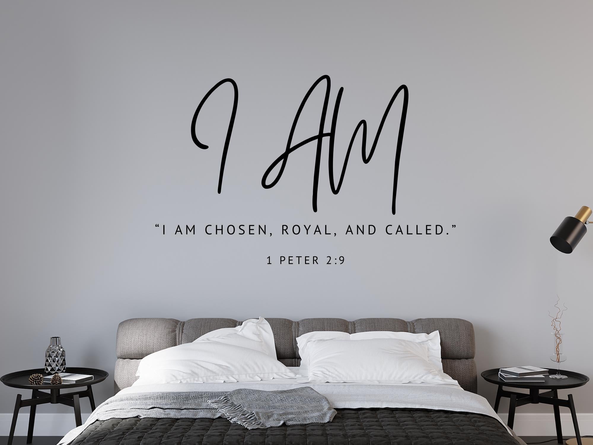 I AM Scripture Wall Decals | Christian Inspirational Quotes | Peel and Stick Wall Art