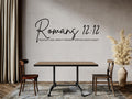 Romans 12:12 Bible Verse Wall Art | Faith Based Motivation | Vinyl Wall Decals