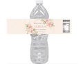 Personalized Floral Bridal Shower Water Bottle Labels | Welcome to My Bridal Shower | Custom Name and Date |12pcs