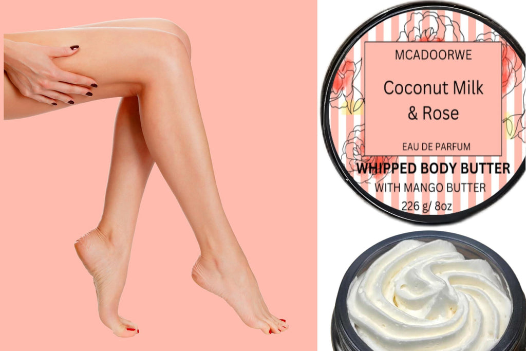 COCONUT MILK & ROSE |Organic Whipped Body Butter| Exclusive| Moisturizing| 8oz