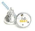 Hello Baby Kisses Candy Stickers | 100ct|Bumble Bee Theme Favors|Shower Favors
