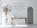 Jeremiah 29:11 Bible Verse Wall Art | Faith Based Motivation | Vinyl Wall Decals