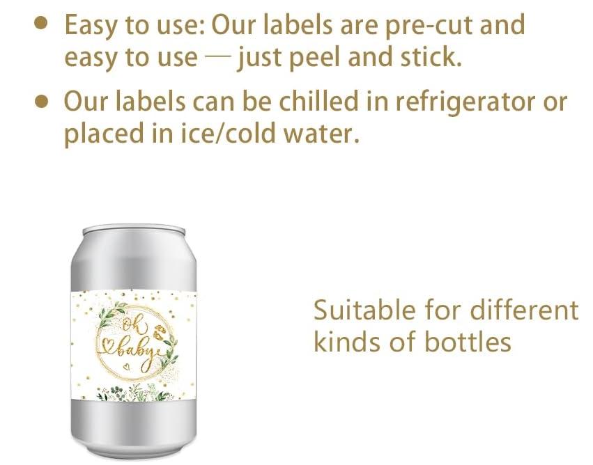 Water Bottle Wrappers | Ohh Baby Baby Shower | 12ct | Party Favor Labels