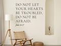 John 14 Faith Filled Wall Decals | Inspirational Bible Verses | Removable Vinyl Wall Art
