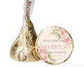 Bridal Shower Chocolate Candy Labels | Custom Floral Chocolate Candy Labels | Personalized Name and Date | 100 Round Stickers