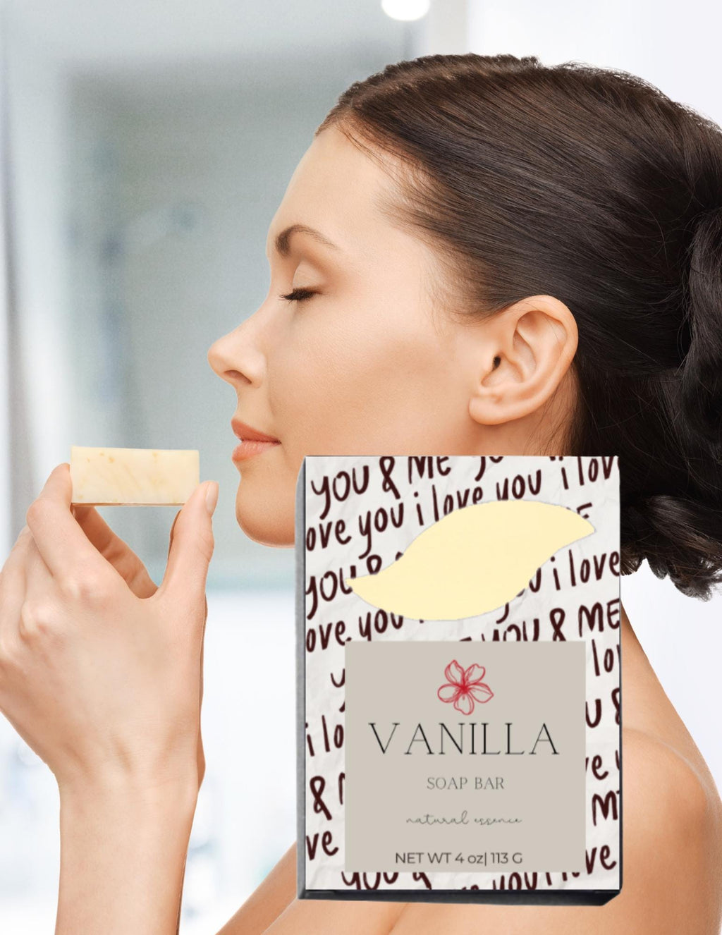 Creamy Vanilla Soap Bar |Handmade Organic Bar|Shea and Cocoa Butter Blend | Collagen Infused | 4 oz