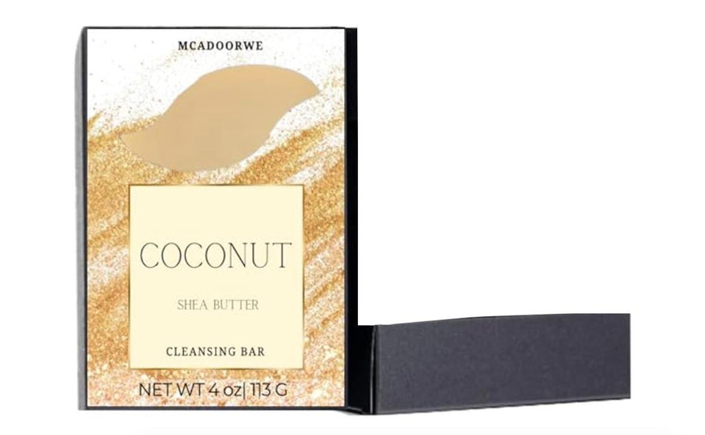Coconut Cleansing Soap Bar|Cocoa Butter|Collagen infused Handmade Soap Bars|Moisturizing Bath Bar