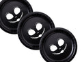 Spooky Face Party Paper Plates Set | Black Halloween Tableware | 40 Piece Kit