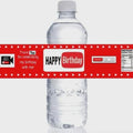 Movie Theme Birthday Water Bottle Labels, Social Media Party, 12pcs