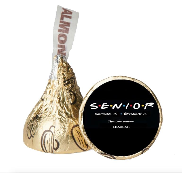 Custom Graduation Chocolate Candy Stickers | Senior Class Theme | 0.75" Glossy Vinyl | Set of 100 High-Quality Labels