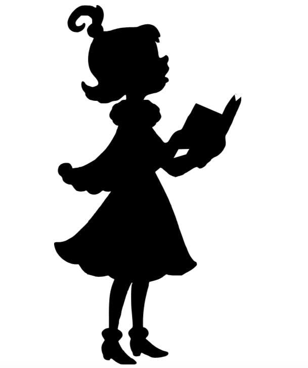 Holiday Window Cling Decal |Girl Singing | Black Silhouette |Large Reusable Christmas Decals|22H