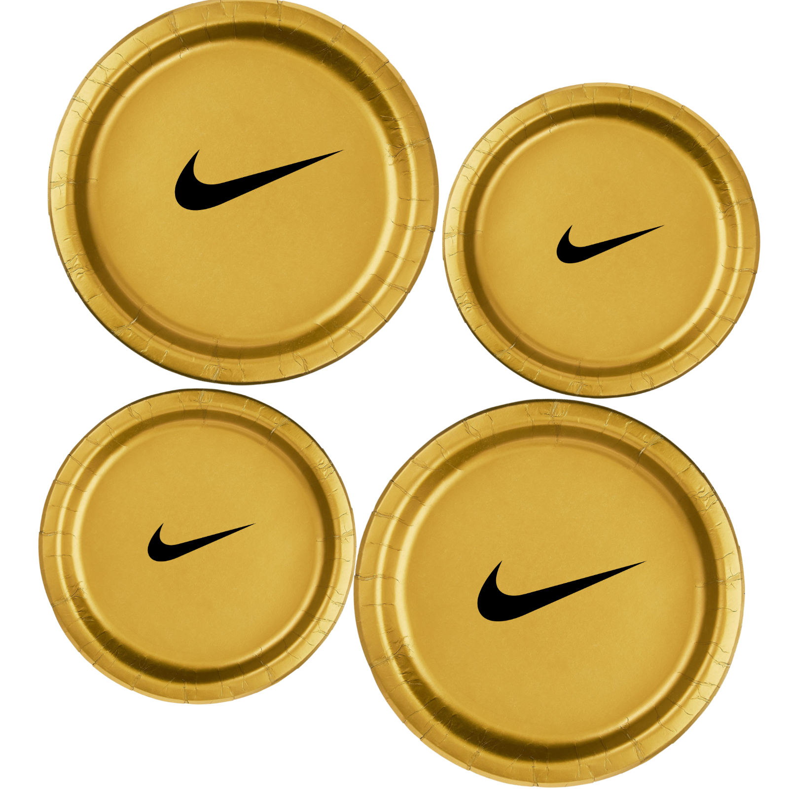 Custom Retro Basketball Party Tableware Set | Gold with Black Design | 45PCS