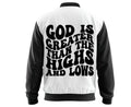 God Is Greater Iron On Vinyl Decal | Faith Quote Heat Transfer for Shirts | Christian Iron Vinyl for Hoodies