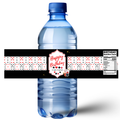 Casino Night Birthday Water Labels | Playing Cards Theme |Poker Theme Birthday Water Bottle Labels| Glossy