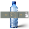 Cheers to 30 Years Water Bottle Labels | 30th Birthday Party table Accents |Glossy| 12ct|Green