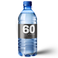 Personalized 60th Birthday Water Bottle Labels | Milestone Celebration Favors| Glossy| 60th Birthday| 12ct