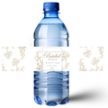 Personalized Bridal Shower Water Bottle Labels | Glossy| Floral Bridal shower|12ct|Thank You Labels