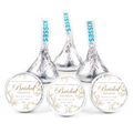 Elegant Bridal Shower Candy Kiss Labels | Personalized Bridal Shower Favors| 100ct|Glossy