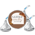 Our Little Cowboy Is On The Way Candy Label Stickers | Cowboy Baby Shower Candy Labels | Party Decor