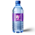 Unicorn Birthday Water Bottle Labels, Purple Party Decorations, Waterproof Self-Adhesive Stickers, 8.5 x 2 Inch, Pack of 12