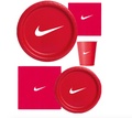 Custom Sw00sh Party, Birthday Party Dinnerware Set of 60 total pieces- Red